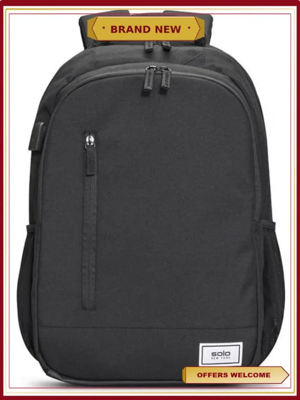 Recycled PET Laptop Backpack with RFID Protection